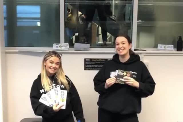 Erin Dunn, left.