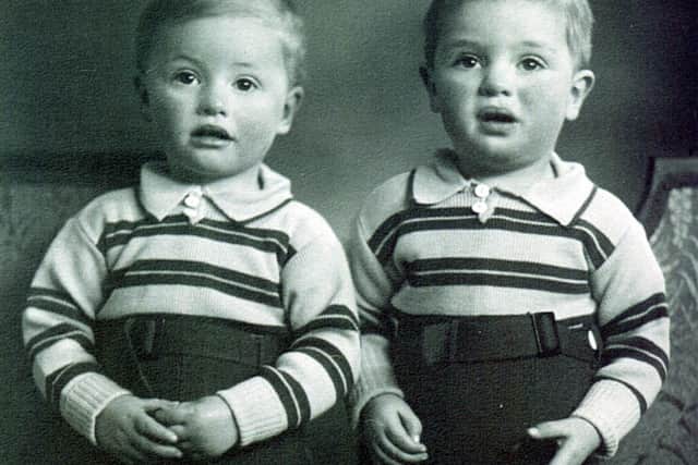 Thomas Leonard Friskney (left) and Norman George Friskney (right) about 2 years old

submitted by Leonard Friskney