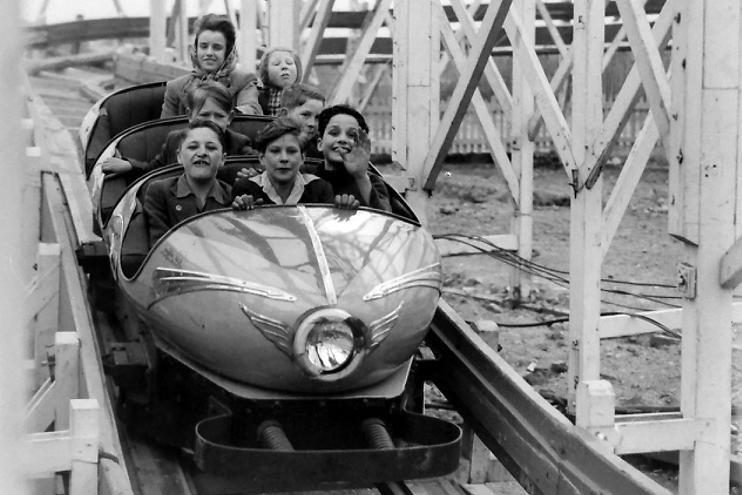 The Mad Mouse was a well known ride at Seaton funfair and here it is in the mid-1950s.  Photo: Hartlepool Museum Service.