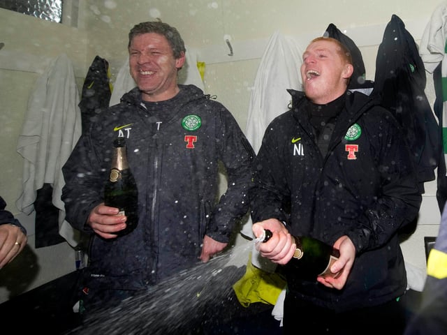 Former Celtic midfielder - and assistant to Neil Lennon - Alan Thompson branded Celtic fans “buffoons” for their “petulant behaviour” on social media after the St Johnstone draw. (Twitter)
