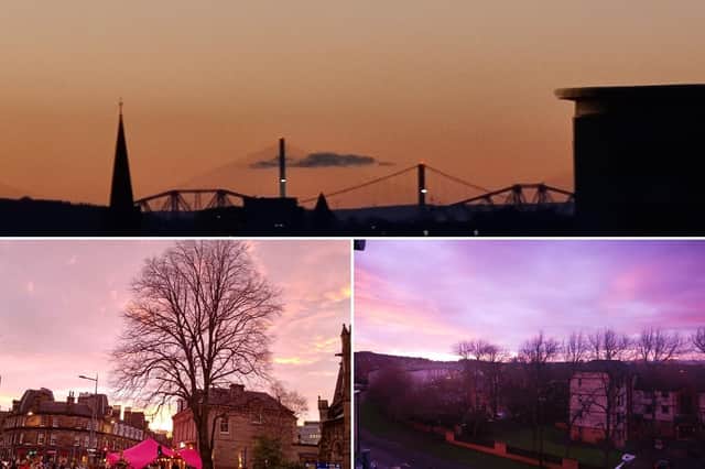 Here is a collection of amazing pictures taken of tonight's sunset.
