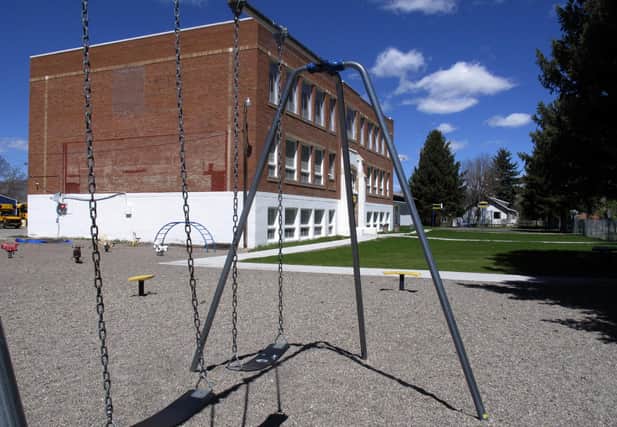 School playgrounds are empty with schools closed to fight the pandemic