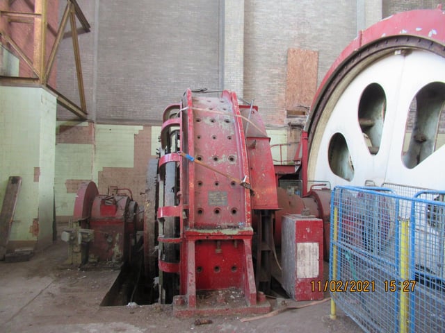 One of the DC motors which had been dismantled by vandals.
This has now been painstakingly reassembled.