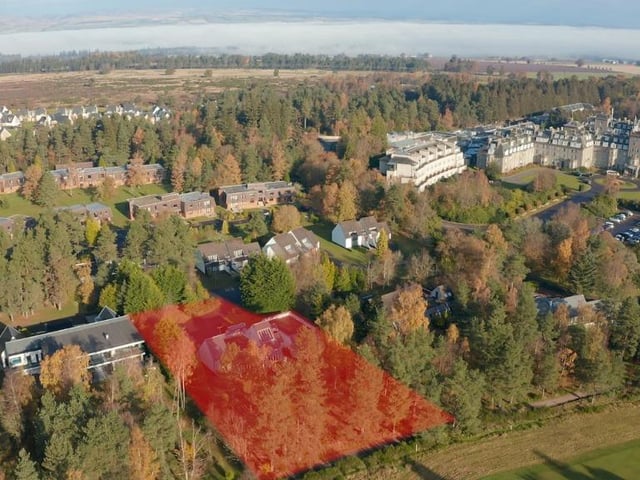 Location of property in relation to Gleneagles Hotel.