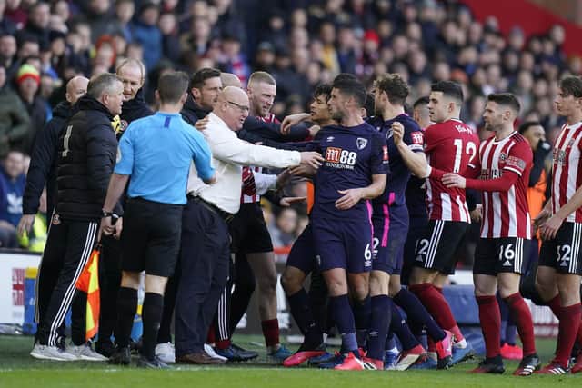 Chris Wilder was angered by the behaviour of some AFC Bournemouth players during Sheffield United's win over Eddie Howe's side earlier this month: Simon Bellis/Sportimage