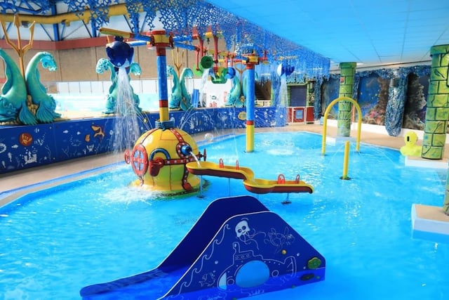 Located in Barnsley Metrodome, Calypso Cove Waterpark has both indoor and outdoor pools. However, as the outdoor pool is heated, it's usable all year round - not just when it's warm.