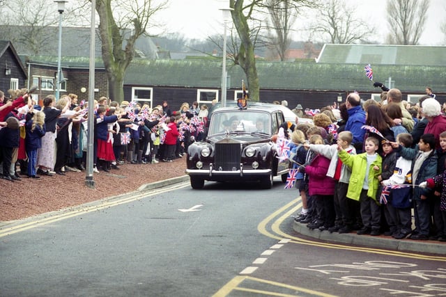The Queen opened Sunderland Royal Hospital's new £15 million maternity unit in 2000 and the crowds turned out in force to see her. Are you among them?