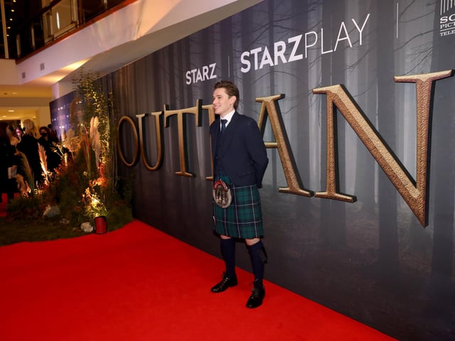 Paul Gorman, who plays Josiah and Keziah Beardsley, attends the Outlander Season 6 premiere.