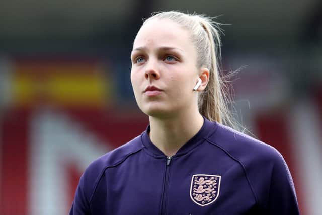 England women are heading for the Euro 2022 final – and four players have strong Sheffield and South Yorkshire links. England Women's Ellie Roebuck checks out the pitch ahead of the International Friendly match at the Energy Check County Ground, Swindon. PRESS ASSOCIATION Photo. Picture date: Tuesday April 9, 2019. See PA story SOCCER England Women. Photo credit should read: Bradley Collyer/PA Wire. RESTRICTIONS: Use subject to FA restrictions. Editorial use only. Commercial use only with prior written consent of the FA. No editing except cropping.