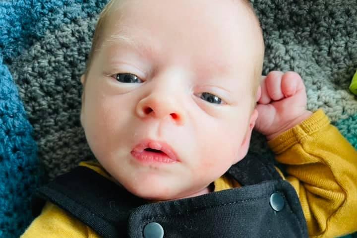 Meg Sanger said: "Charlie was born the end of January via c-section a couple of weeks early. The caesarean team at KGH and those working on Rowan ward were amazing!"