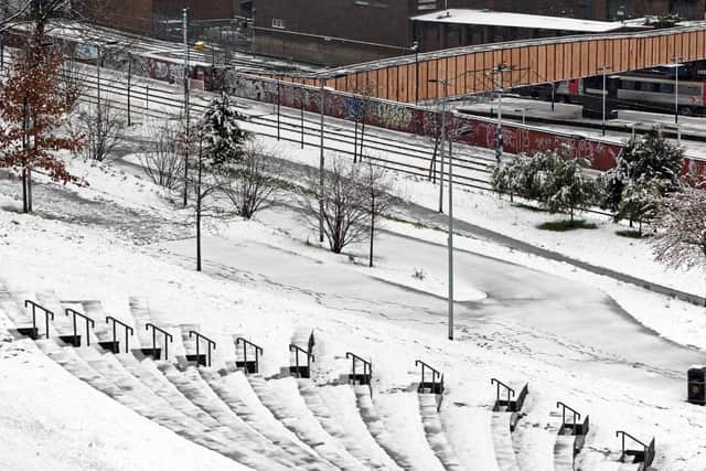A snow covered Sheffield. Picture: Marie Caley