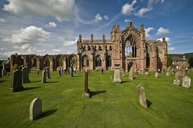 As ruins go, Melrose Abbey is pretty spectacular. Breathtaking to see in real life, it is also said to be the burial place of Robert the Bruce’s heart. Picture: Shutterstock