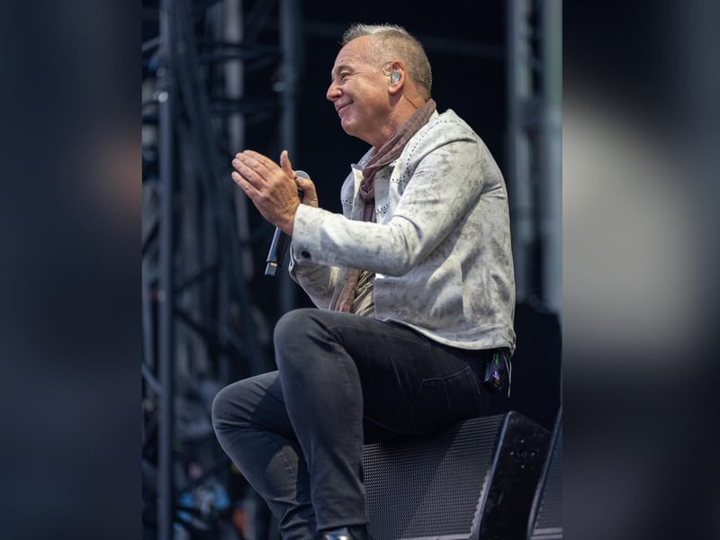 Simple Minds singer Jim Kerr has supported the Hoops since he was young and has attended matches when he can, despite his hectic touring schedule.