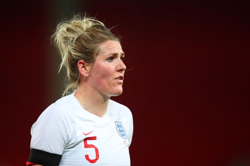 Millie Bright in England action during a friendly match with Canada at the Bet365 Stadium on April 13, 2021.