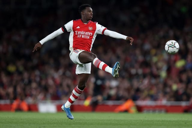 Leeds United, Aston Villa and Brentford are eyeing a move for Arsenal starlet Eddie Nketiah, who has plans to leave his club in January in search of regular game time. (Ekrem Konur)

(Photo by Julian Finney/Getty Images)