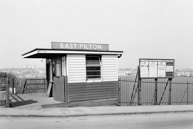 East Pilton railway station in April 1962.
