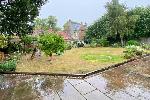 The walled gardens are a particular feature of the Southwell property. They are of a good size, with shaped lawn areas and well-stocked borders containing a variety of mature plants, trees and shrubs.