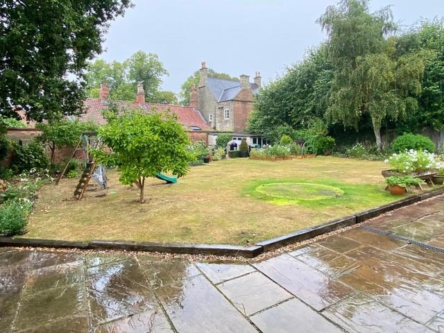 The walled gardens are a particular feature of the Southwell property. They are of a good size, with shaped lawn areas and well-stocked borders containing a variety of mature plants, trees and shrubs.