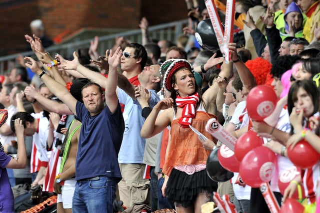 United fans at Crystal Palace in 2009
