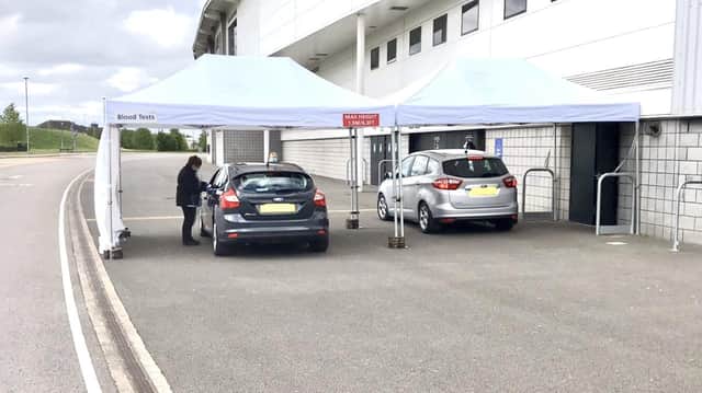 Gala Tent have supplied marquees for Covid blood-testing stations