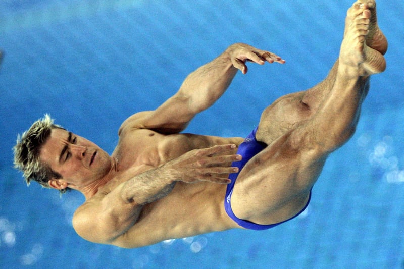 Diver Leon Taylor, who trained at Ponds Forge in Sheffield for many years, competing in the semi-finals of the men's 10-metre platform diving event at the 2004 Olympic Games in Athens on August 28, 2004. Taylor finished the round in ninth position and qualified for the finals. Leon won the silver medal in the men's synchronised 10-metre platform competition in Athens with Peter Waterfield