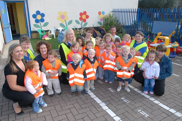 Youngsters from the Jarrow Day Nursery are pictured on their toddle 14 years ago. Can you spot anyone you know?