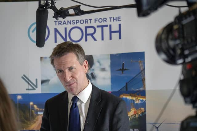 Dan Jarvis at the Transport for the North (TfN) inaugural conference at Cutler's Hall in Sheffield in February 2019. Picture Scott Merrylees