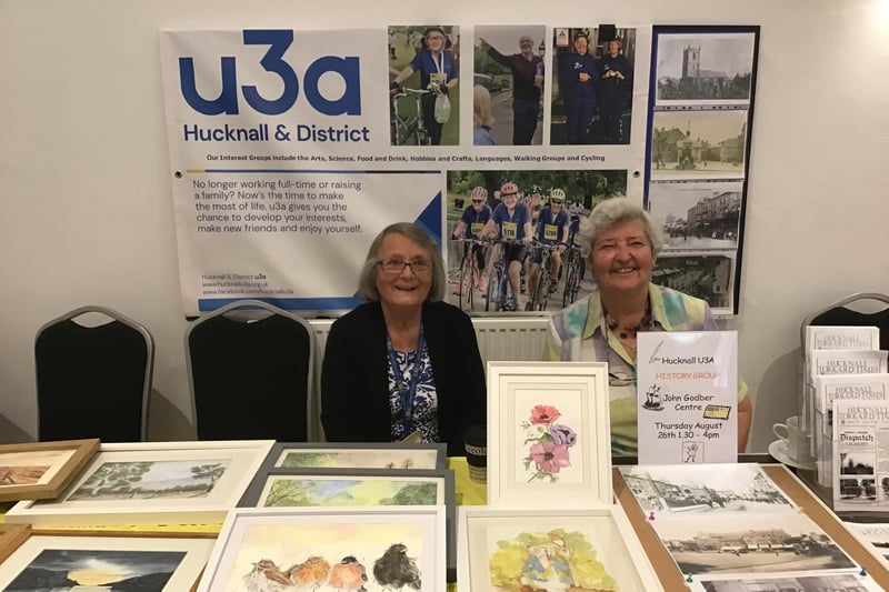 The U3A stall was ready to welcome some new members to join their group