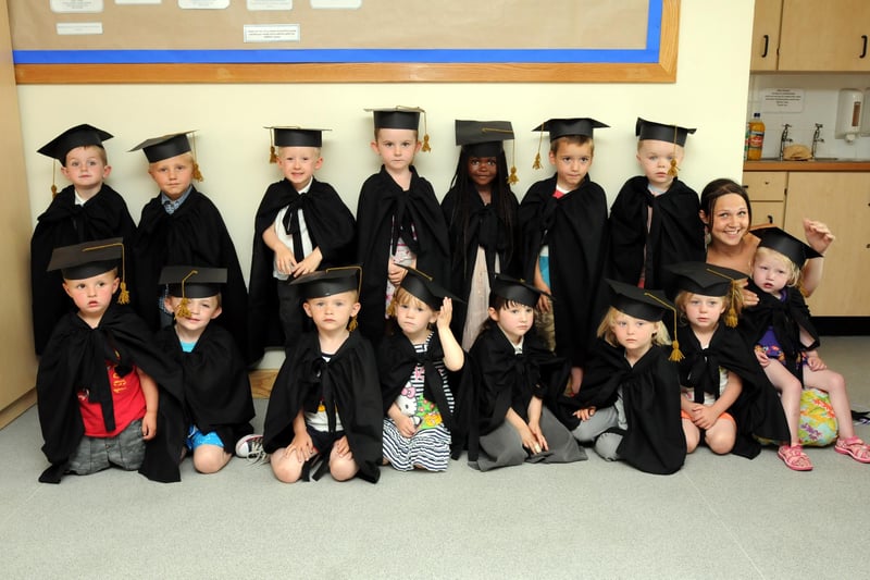 Biddick Hall and Whiteleas Children's Centre children graduate from nursery in this 2013 photo. Is there someone you know in the photo?
