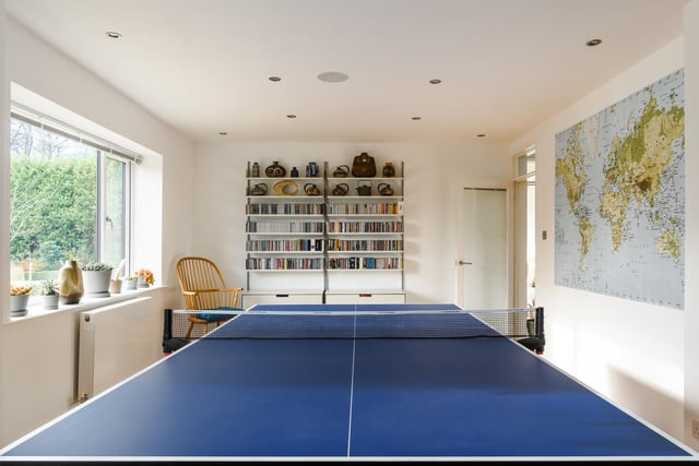Currently used as a games room, this space could easily be converted into an additional lounge area or a playroom for youngsters.