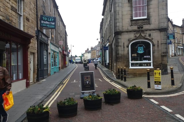 A view of Narrowgate in Alnwick.