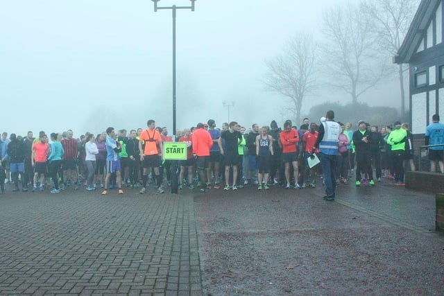 The weather can be bleak, but it certainly didn't deter these runners on the start line for the parkrun at the Forest Recreation Ground (the Goose Fair site) on Gregory Boulevard in Nottingham. Organised by volunteers, the run follows a course of Tarmac paths, gravel paths and grass, and it attracts about 200 runners every Saturday morning.