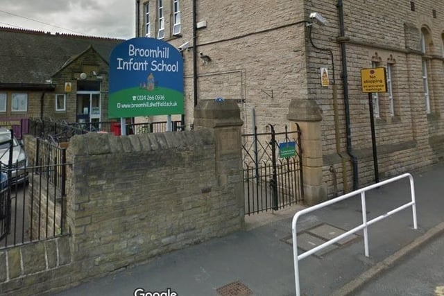 Broomhill Infant School  is over capacity by 1.7 per cent. The school has an extra two pupils on its roll.
