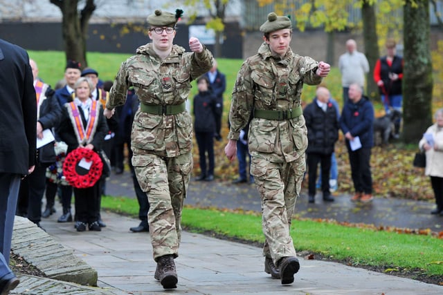 Army Cadets paid tribute to fallen heroes at Camelon war memorial