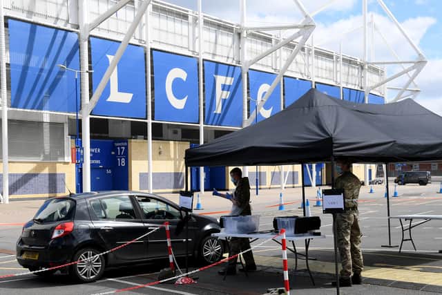 Mr Hancock said the number of positive coronavirus cases in Leicester was "three times higher than the next highest city" (photo by Ross Kinnaird/Getty Images).
