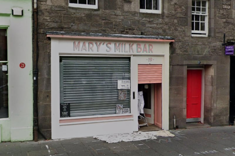 Tiny Mary's Milk Bar, on the Grassmarket, is a top tip if you are looking for a cone in the city's Old Town.