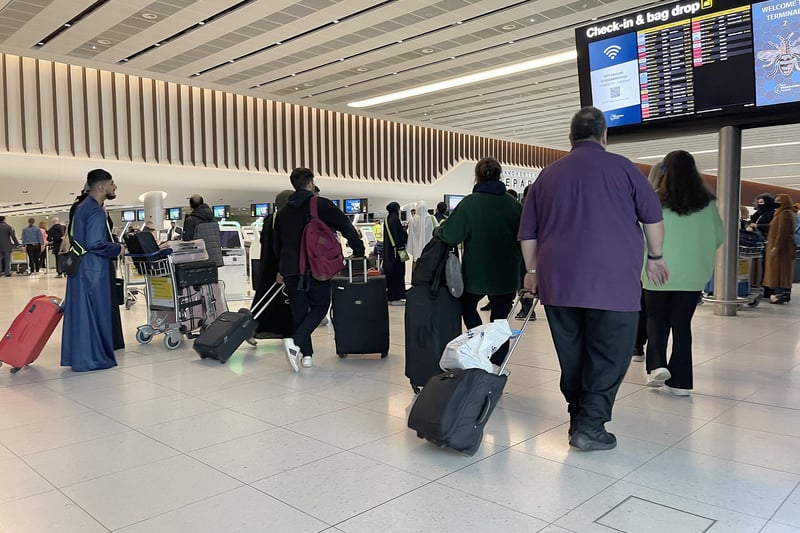 Customer Score: 50% Queues at check-in desk: 4 stars Queues at bag drop: 3 stars Queues at security: 2 stars Queues at passport control: 3 stars Baggage reclaim: 2 stars Seating: 2 stars Staff: 2 stars Prices in shops: 2 stars Range of shops: 3 stars Toilets: 2 stars