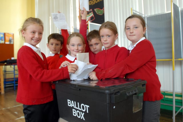 Voting for the school council. Remember this from 14 years ago?