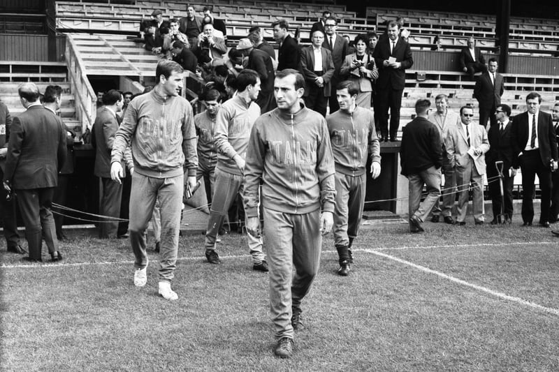 The Italian football team training at Roker Park in July 1966. Did you get to see them?