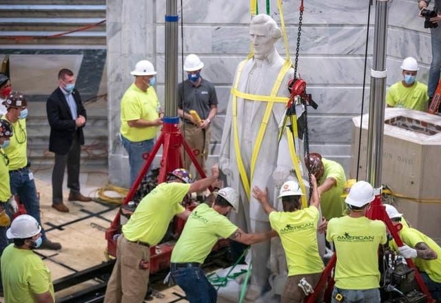 Jefferson Davis led the Confederacy through the American civil war, saying, "African slavery, as it exists in the United States, is a moral, a social and political blessing."