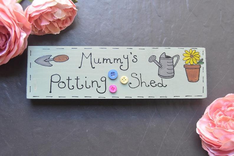 Natalie King is selling personalised, handmade wooden signs and thermometers for the house and garden lovers, which can be tailor made for Mother's Day. Find Natalie on Etsy by searching for  @SignsByNatalieUK.
