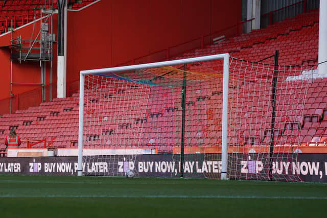 Bramall Lane's goal netting was turned into the rainbow colours against Luton