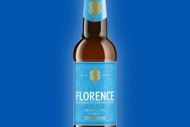 Florence, Thornbridge's new beer 'in honour of NHS staff'. Picture: Thornbridge.