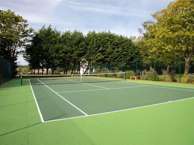 Tennis court.