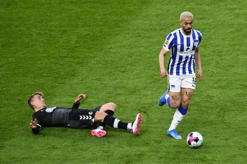 Leeds United have emerged as the bookies' favourites to land Hertha BSC attacker Matheus Cunha this summer. (SkyBet)


 (Photo by Annegret Hilse - Pool/Getty Images)