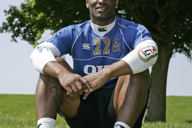 The Frenchman had a loan on the south coast in 2000, but after a spell at Spurs he then spent three-and-a-half years at Fratton Park between 2006 and 2009, playing 72 times. The 42-year-old joined Spanish side Hercules in 2010 but after four years there he retired in 2014. (Photo credit should read IAN KINGTON/AFP via Getty Images)