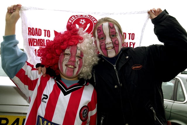 Young Unitedites on the morning of the derby game with Wednesday in December 2000.