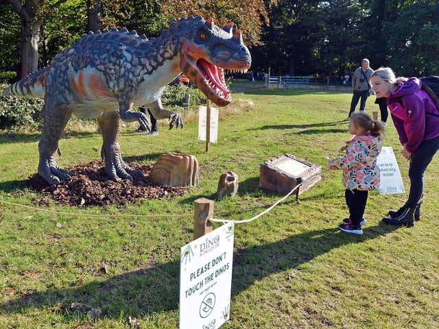 The dinosaurs also feature QR codes for exclusive interactive content