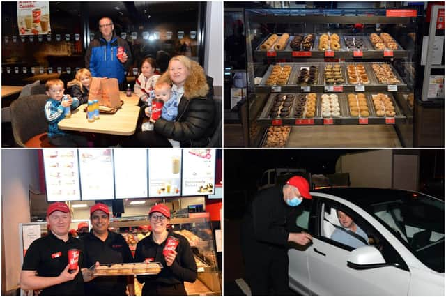 The Boldon branch of Tim Hortons opened on Monday, October 18. Did you go along early doors?