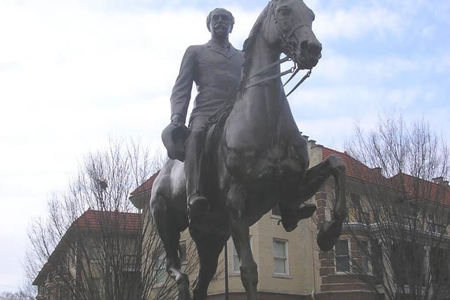 Castleman was a confederate soldier who was very vocal about segregation between black and white people. His statue was removed in Louisville, the day after the BLM protest took place in Bristol